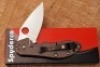 Spyderco Domino Flipper gray on black - 2