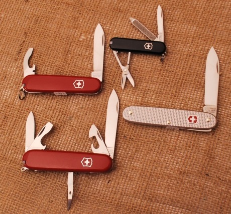 Four Swiss Army Knives
