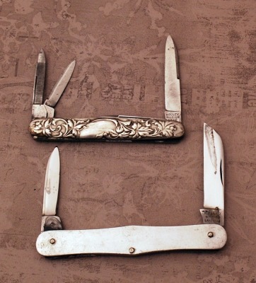 Pair of Vintage Holley Metal Handle Knives