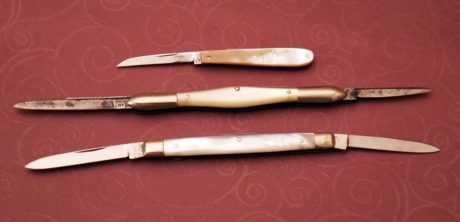 Trio of Vintage Holley Pearl Handle