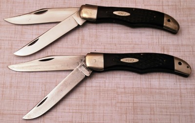 Two Case Folding Hunter Knives