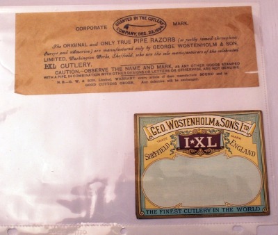 Collection of George Wostenholm Box Labels
