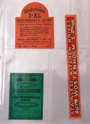 Collection of George Wostenholm Box Labels - 3