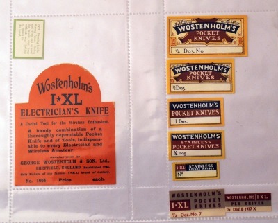 Collection of George Wostenholm Box Labels - 6