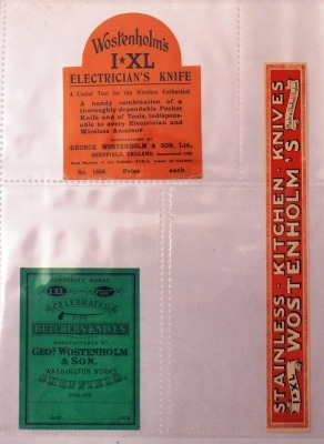 Collection of George Wostenholm Box Labels - 7