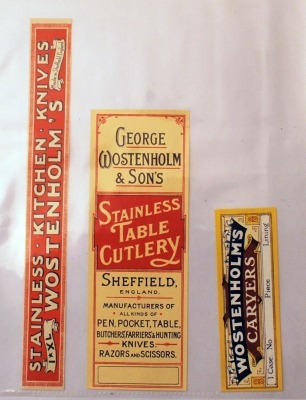 Collection of George Wostenholm Box Labels - 8