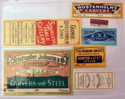 Collection of George Wostenholm Box Labels - 14