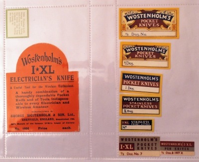 Collection of George Wostenholm Box Labels - 15