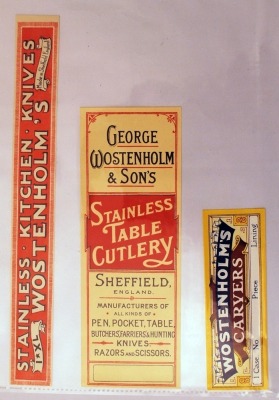 Collection of George Wostenholm Box Labels - 19