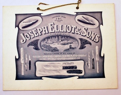 Joseph Elliot & Sons Advertising Sign
