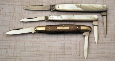 Three Mint Sheffield England Knives