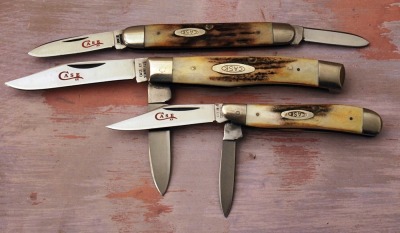 Three Case stag red etch