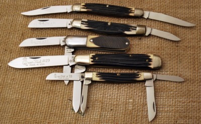 Five Queen Steel knives