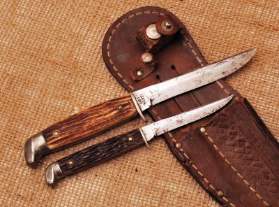 Queen City, twin set hunting knives