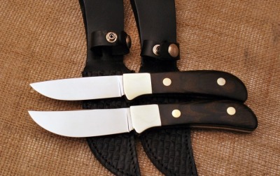 Two Unmarked Queen Hunting Knives