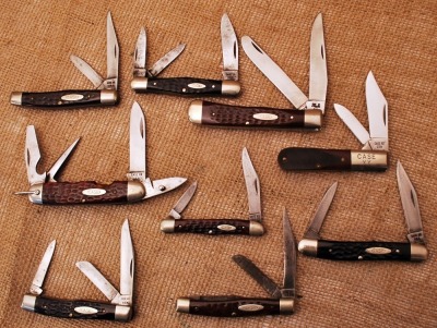 Nine Case Bone Knives