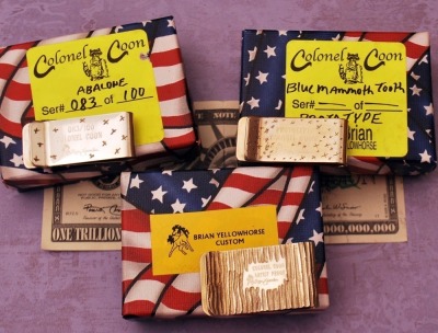 Three Colonel Coon Brian Yellowhorse Custom Money Clips - 2