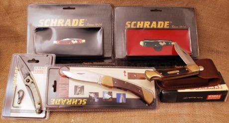 Five Schrade Knives