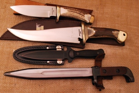 Four Fixed Blade Knives