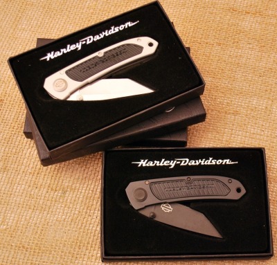 Four USA Made Harley Davidson Knives