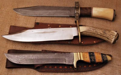 Three Large Fixed Blades