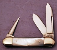 Union Cutlery Co. early pearl canoe