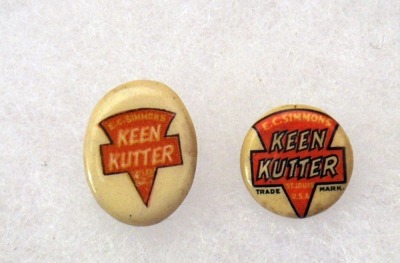 Pair of Simmons Keen Kutter pins