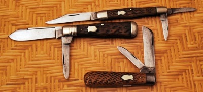 Trio of used vintage E.C. Simmons Keen Kutters