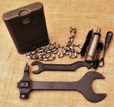 Gun Cleaning Kit and Two Wrenches