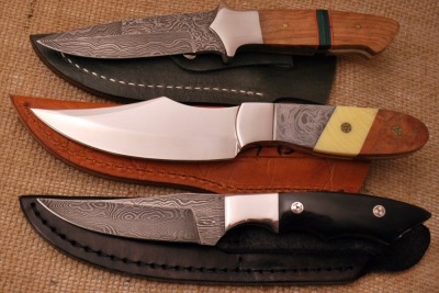 Three Unmarked Fixed Blades