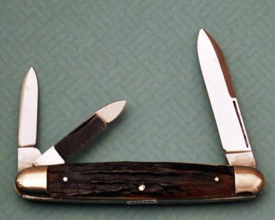 Simmons Keen Kutter Stag Etched whittler