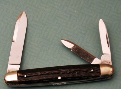 Simmons Keen Kutter Stag Etched whittler - 2