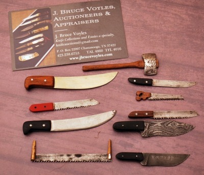 10 Hoskins Miniature knives and saws