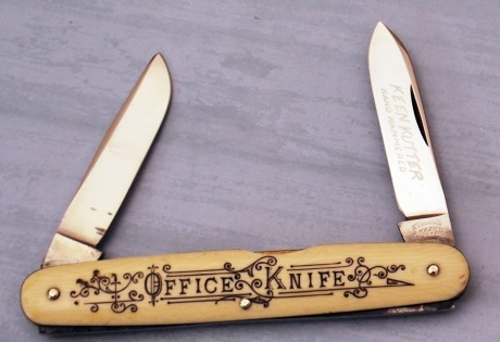 E. C. Simmons Etched Office Knife