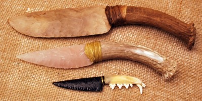 Trio of Classic Flintknapped blades