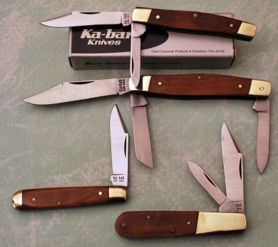 Four KA-BAR Wood handles