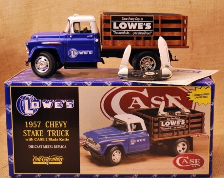 Case Die Cast 1957 Chevy Stake Truck with Baby Butter Bean