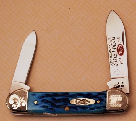 Case 20th anniv Pocket Worn Canoe