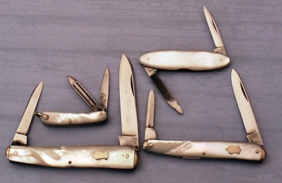 Four Pearl Handle Knives