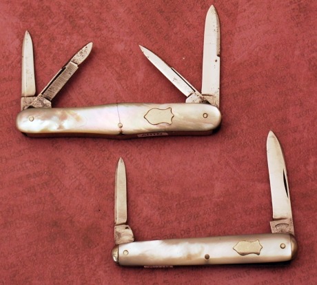 Two Keen Kutter Pearl Handle Knives