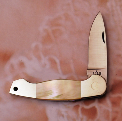 Lile Mother of Pearl Handle Folder