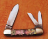 Fight'n Rooster Pink Distressed Abalone Canittler - 2