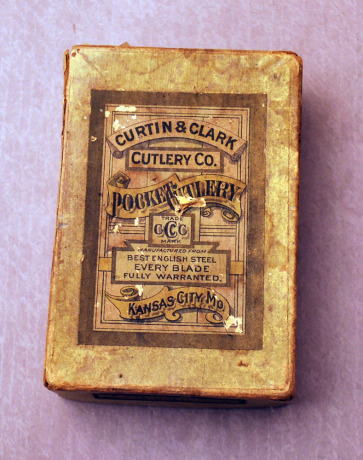 Vintage Curtin & Clark Cutlery Knife Box