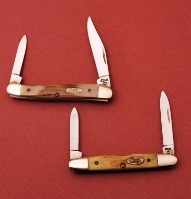 Two Stag Case knives