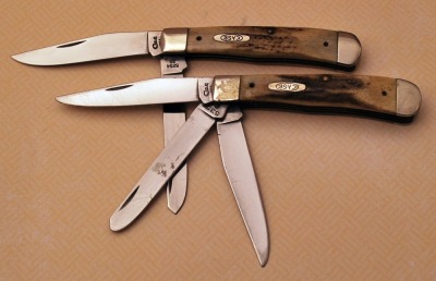 Pair of 90's Case Trappers 2 & 3 blade