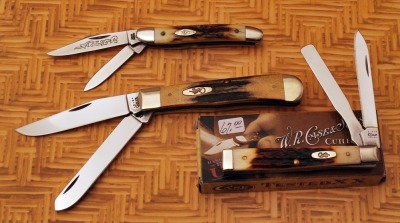 Trio of Stag Handle Case Knives