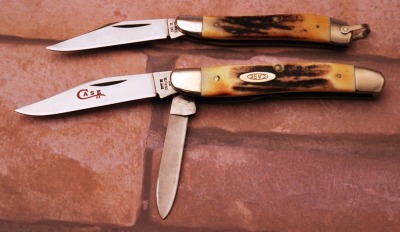 Two 70's Stag Handle Case Knives