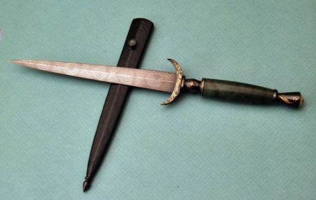 Ron Fraizer Damascus Jade Dagger