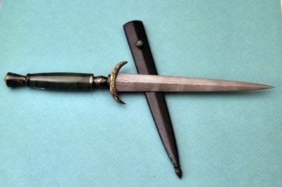 Ron Fraizer Damascus Jade Dagger - 2