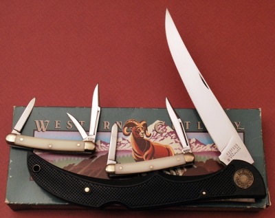 Three Western USA knives